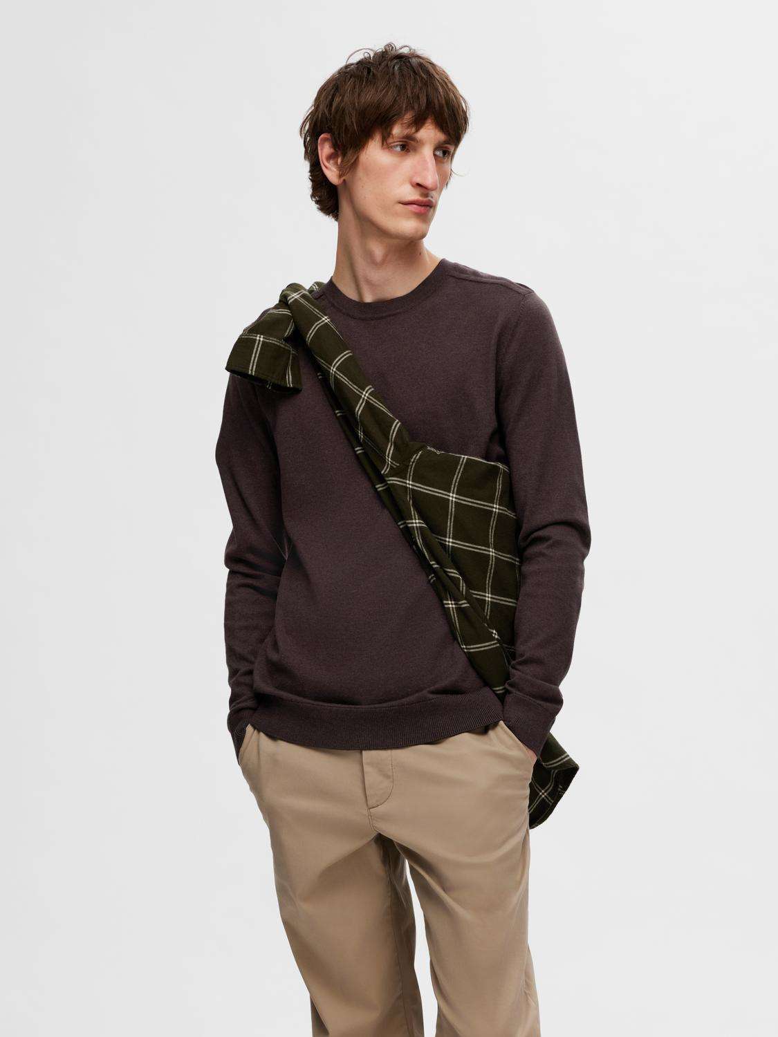 Selected Homme Trui Berg Bruin Selected Homme Trui Berg Bruin