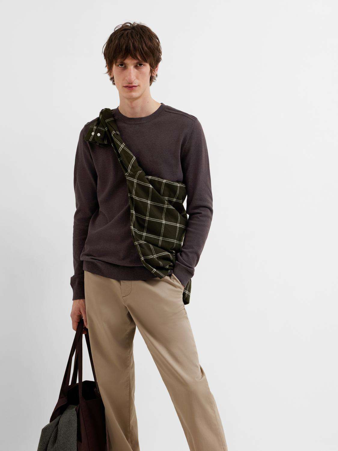 Selected Homme Trui Berg Bruin Selected Homme Trui Berg Bruin