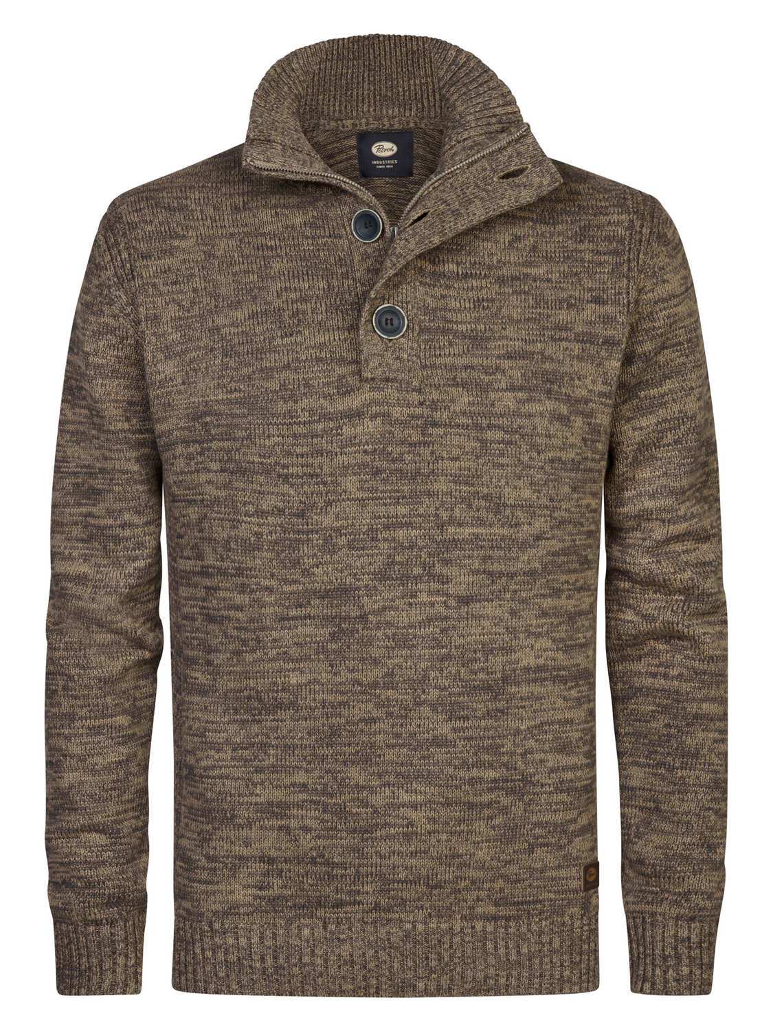 Petrol Trui Collar Bruin Petrol Trui Collar Bruin