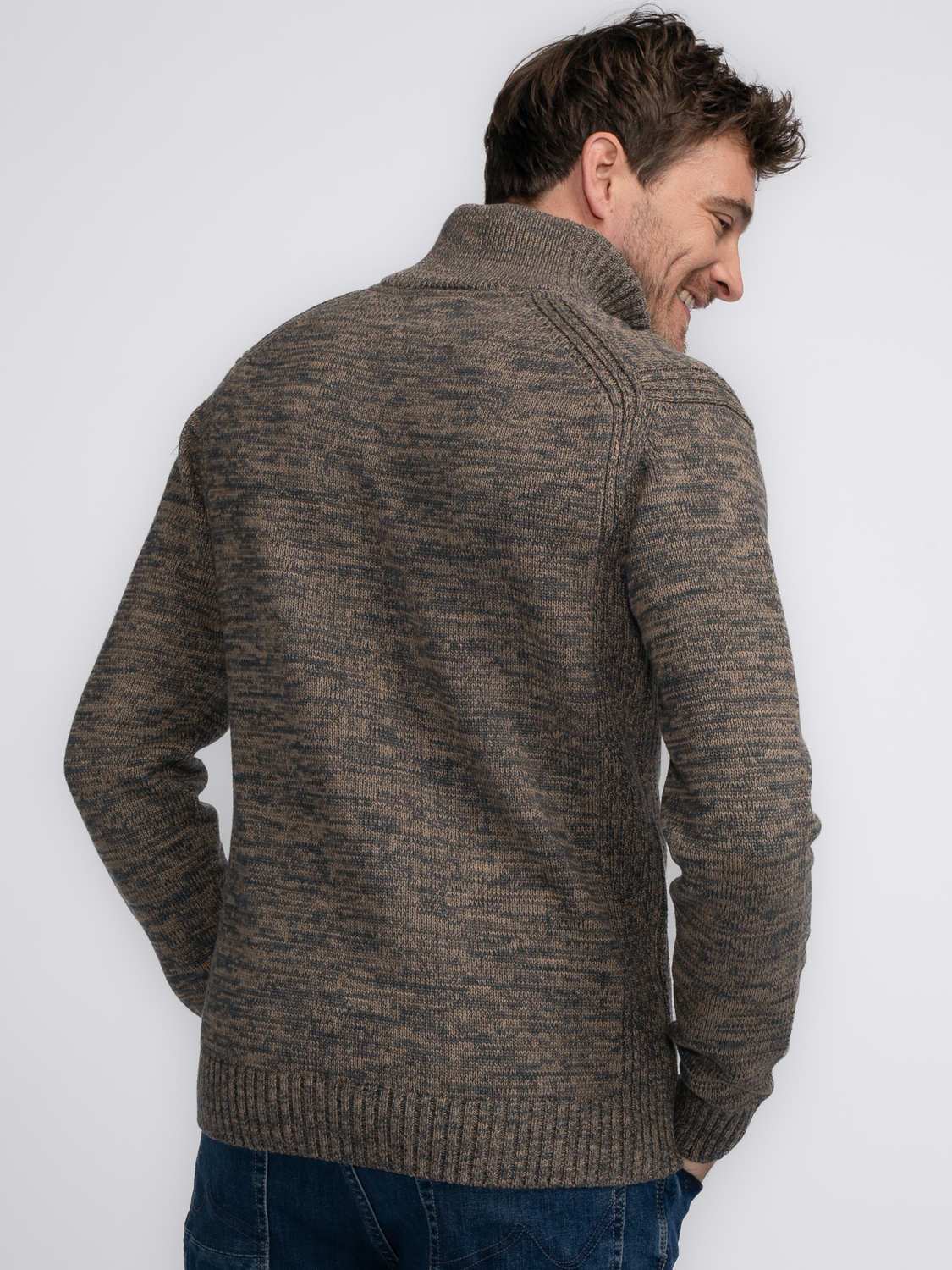 Petrol Trui Collar Bruin Petrol Trui Collar Bruin