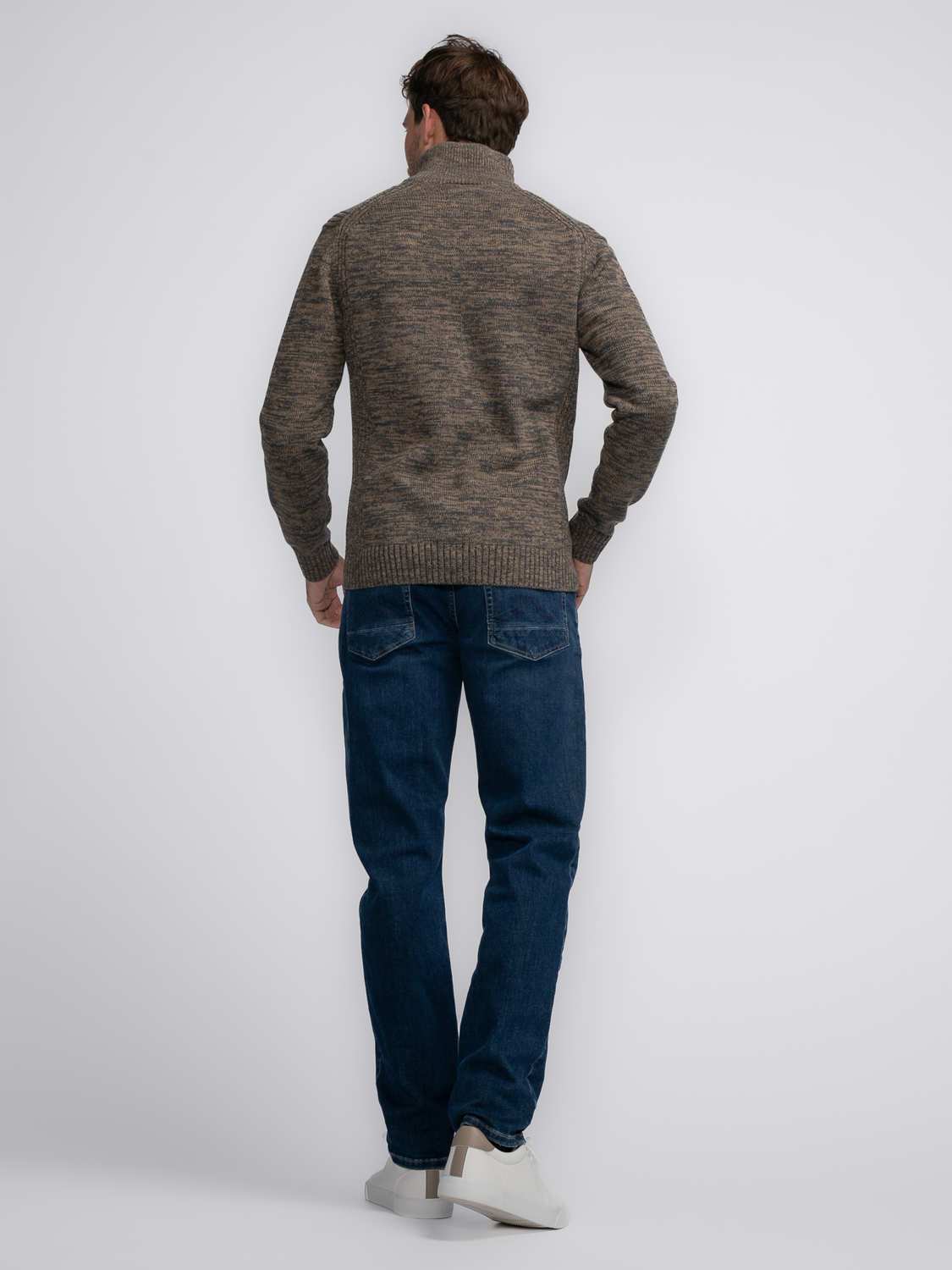 Petrol Trui Collar Bruin Petrol Trui Collar Bruin