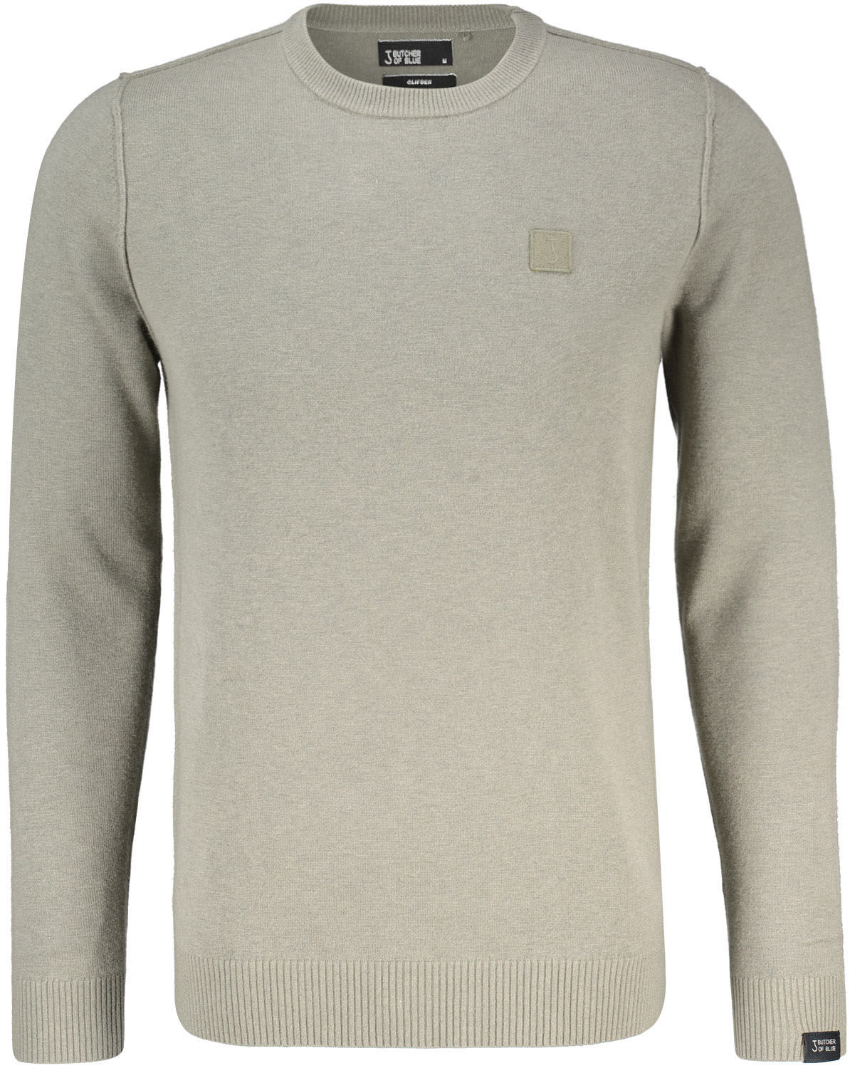 Butcher Of Blue Trui Clifden Crew Groen Butcher Of Blue Trui Clifden Crew Groen