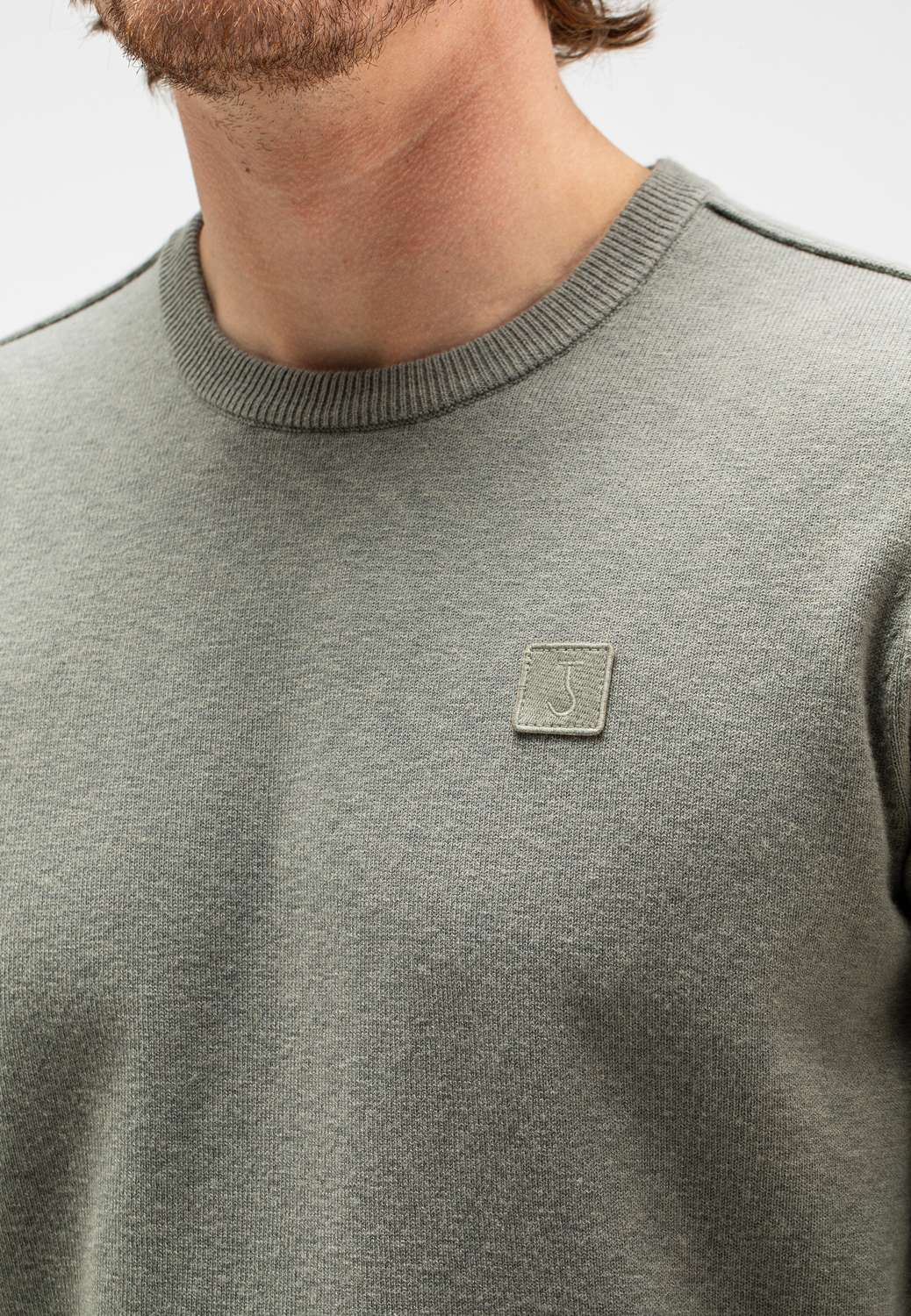 Butcher Of Blue Trui Clifden Crew Groen Butcher Of Blue Trui Clifden Crew Groen