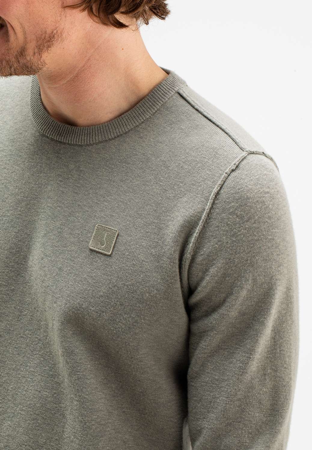 Butcher Of Blue Trui Clifden Crew Groen Butcher Of Blue Trui Clifden Crew Groen