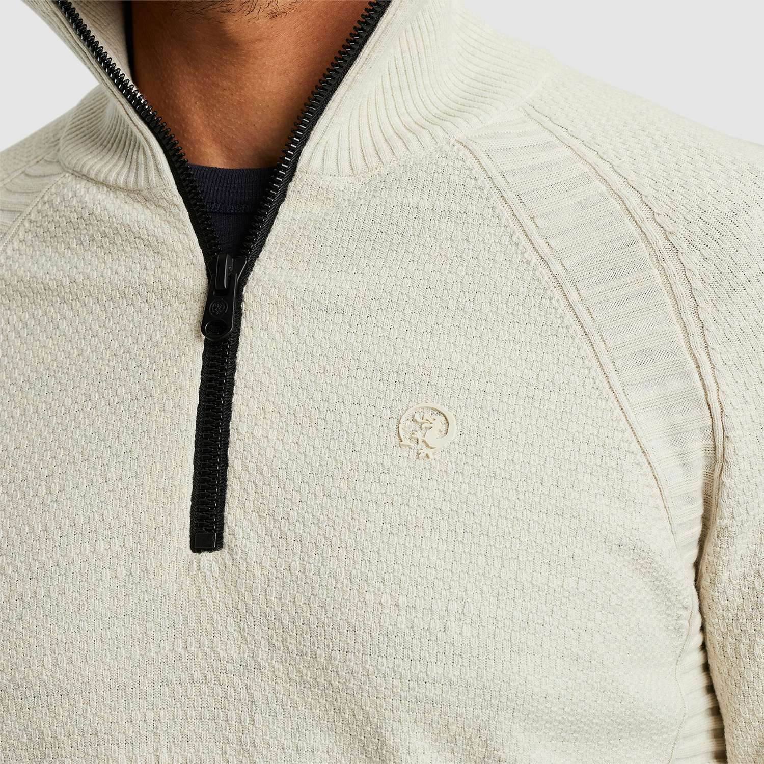 Cast Iron Trui Heather Grijs Cast Iron Trui Heather Grijs