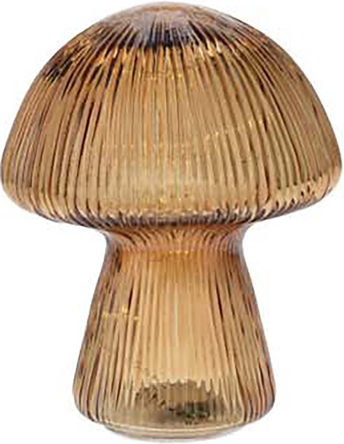 PADDENSTOEL MET LED 16X20CM 3ASS KLEUR Bruin  PADDENSTOEL MET LED 16X20CM 3ASS KLEUR Bruin