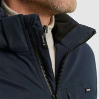 Hooded jacket Hi-Twill Blauw