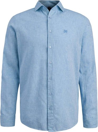 Vanguard Long Sleeve Shirt Linen Cotton Ble Blauw