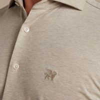 Long Sleeve Shirt CF 2 tone melang Bruin
