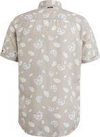 Short Sleeve Shirt Printed Tencel Bruin