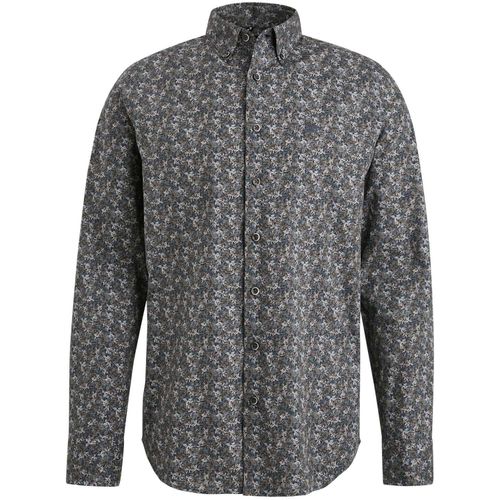 Vanguard Long Sleeve Shirt Print on poplin Bruin