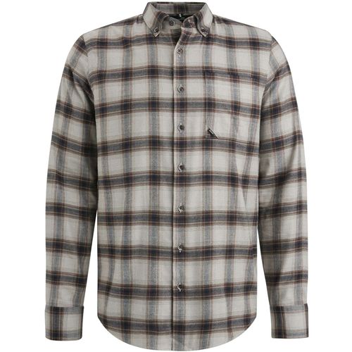 Vanguard Long Sleeve Shirt Check Viscose Co Bruin