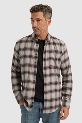 Vanguard Long Sleeve Shirt Check Viscose Co Bruin