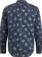 Long Sleeve Shirt Print on fine po Blauw