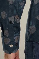 Long Sleeve Shirt Print on fine po Blauw