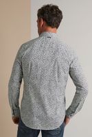 Long Sleeve Shirt Print on poplin Bruin