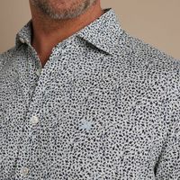 Long Sleeve Shirt Print on poplin Bruin