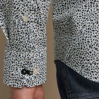 Long Sleeve Shirt Print on poplin Bruin