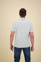 Short Sleeve Shirt Print on poplin Wit