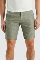 V65 SHORTS COTTON LINEN MIX Groen