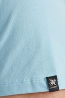 Crewneck cotton elastan jersey Blauw