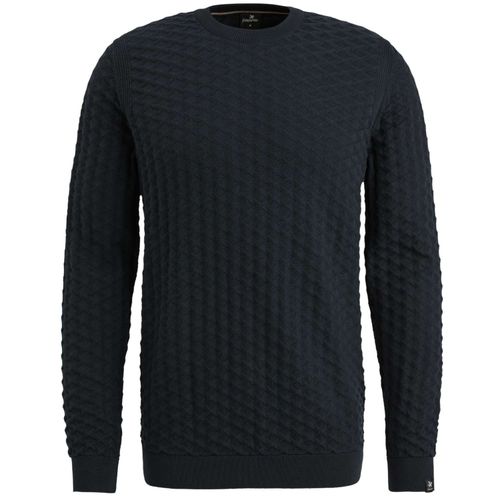 Vanguard Crewneck cotton structure Blauw