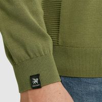 Crewneck cotton modal versatile Groen