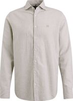 Long Sleeve Shirt Linen Cotton ble Bruin