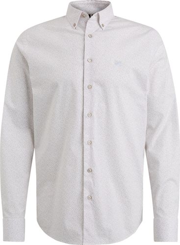 Vanguard Long Sleeve Shirt Print on poplin Bruin