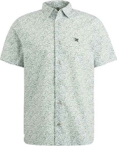 Vanguard Short Sleeve Shirt Print on poplin Wit