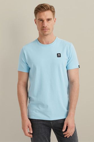 Vanguard Crewneck cotton elastan jersey Blauw