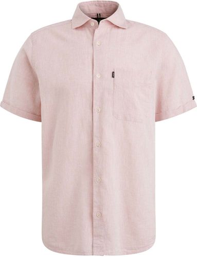 Vanguard Short Sleeve Shirt Linen Cotton bl Rood