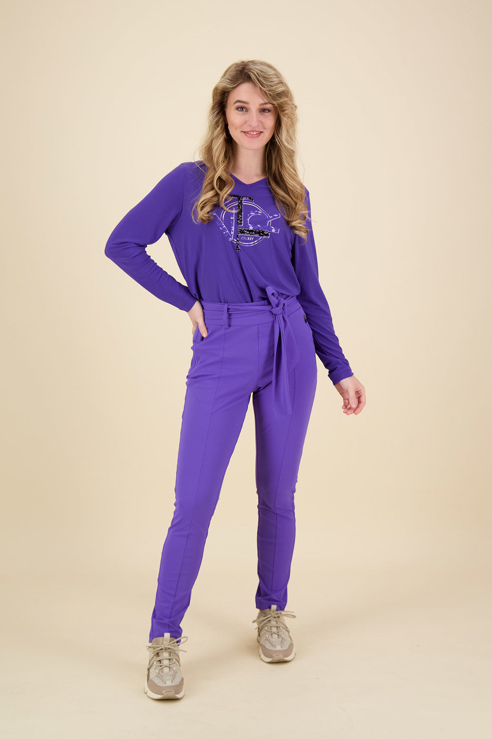 Zoso Pantalon Veronica Paars  Zoso Pantalon Veronica Paars