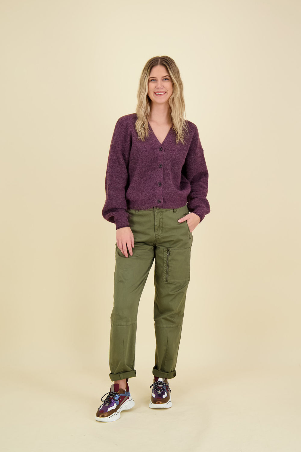 Scotch & Soda Vest Fuzzy Relaxed Rood Scotch & Soda Vest Fuzzy Relaxed Rood