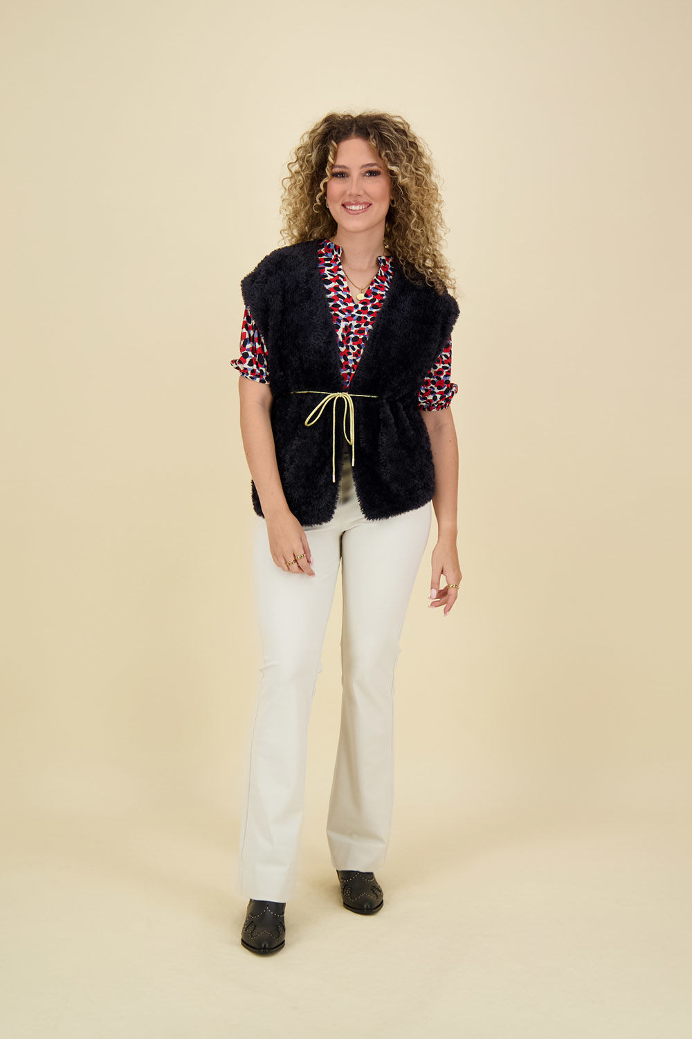 Studio Anneloes Gilet Blauw  Studio Anneloes Gilet Blauw