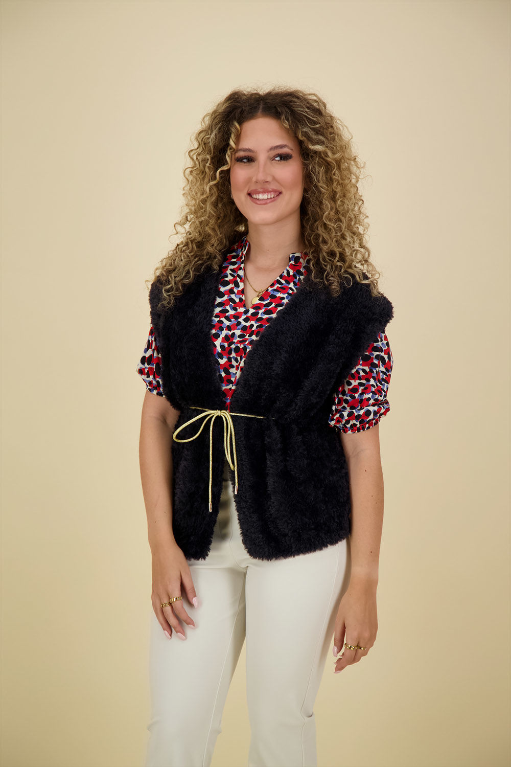 Studio Anneloes Gilet Blauw  Studio Anneloes Gilet Blauw