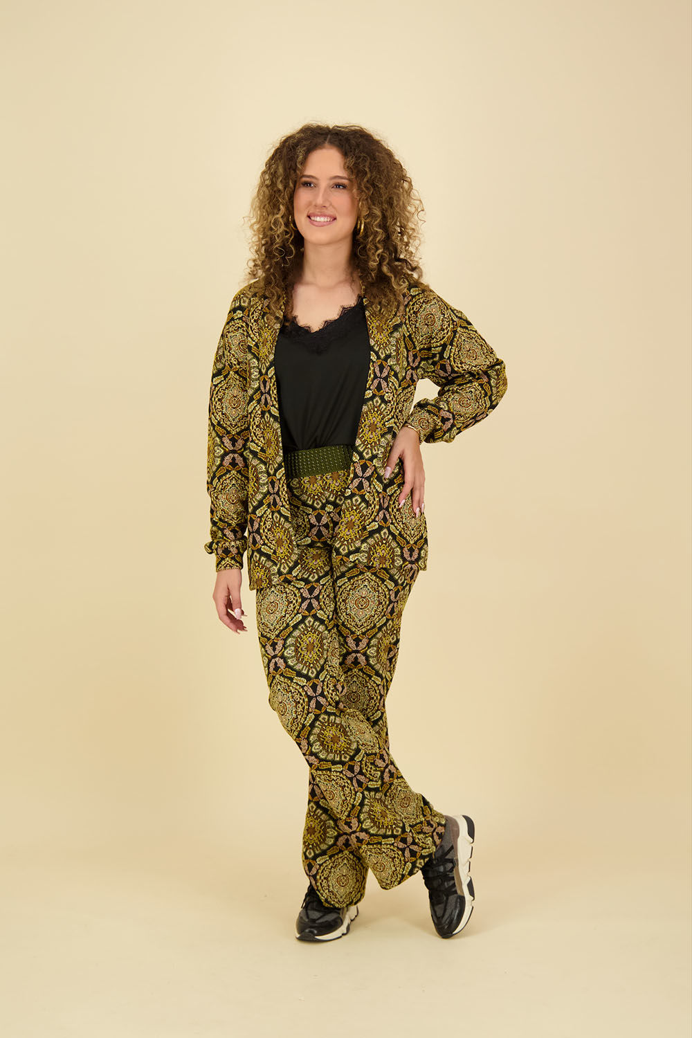 Geisha Vest Zwart Print Geisha Vest Zwart Print