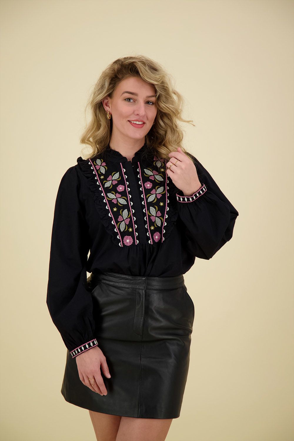 Vila Blouse Jannie Zwart