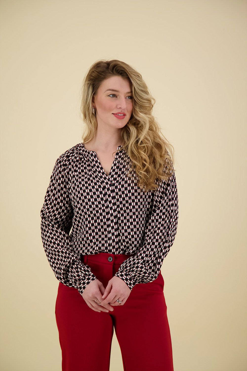 Vila Blouse Melire Zwart