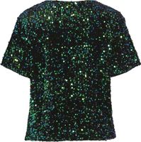 Top Faith Sequin Zwart