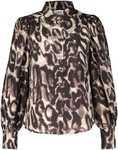 Vive La Femme Blouse Leo Grijs