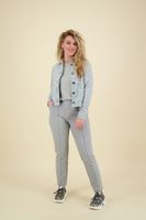 Blazer Button Closure Sparkling  Blauw