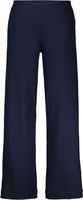 Pants wide fit structure jersey Blauw