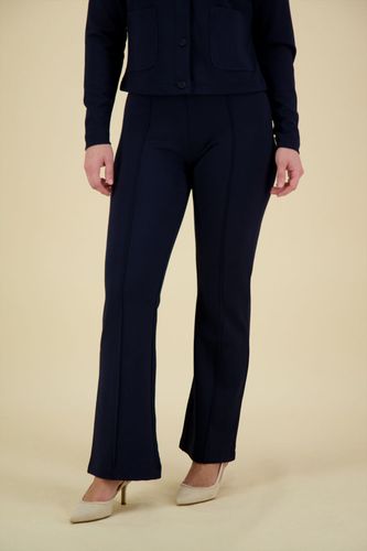 Vive La Femme Pantalon Pin Tuck Punta Blauw