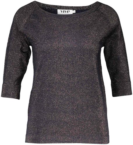 Vive La Femme Top Glitter Blauw