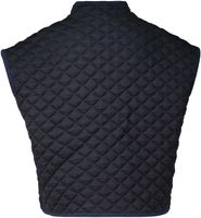 gilet quilted jersey Blauw