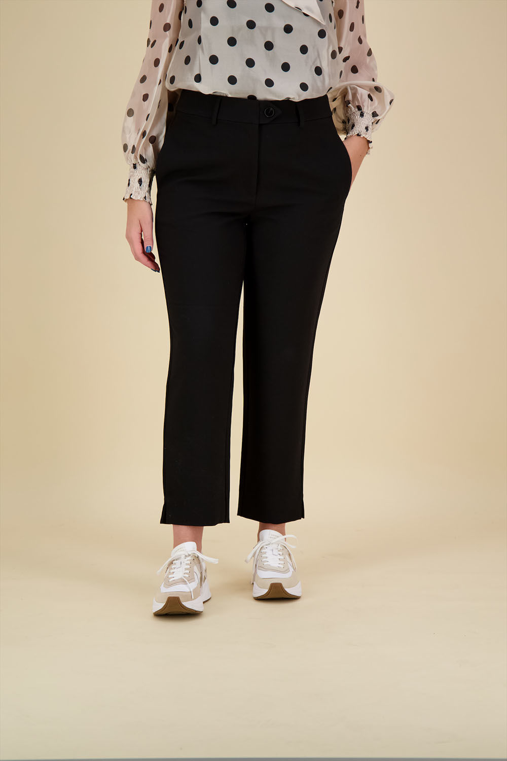 Co'couture Pantalon Cigarette Zwart Co'couture Pantalon Cigarette Zwart