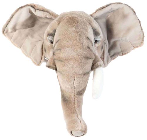 Wild & Soft Kop olifant George Grijs