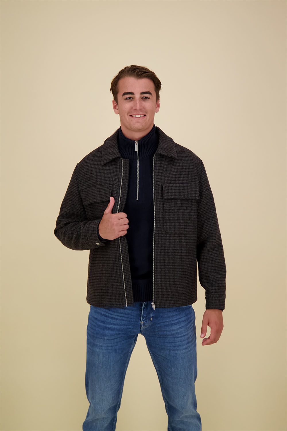 Jack & Jones Jas Zwart Jack & Jones Jas Zwart