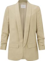 Woven loose fit blazer with dr Beige
